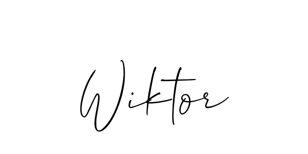 How to make Wiktor signature? Allison_Script is a professional autograph style. Create handwritten signature for Wiktor name. Wiktor signature style 2 images and pictures png