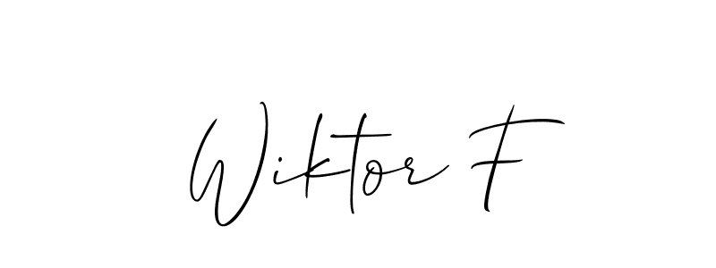 Make a short Wiktor F signature style. Manage your documents anywhere anytime using Allison_Script. Create and add eSignatures, submit forms, share and send files easily. Wiktor F signature style 2 images and pictures png