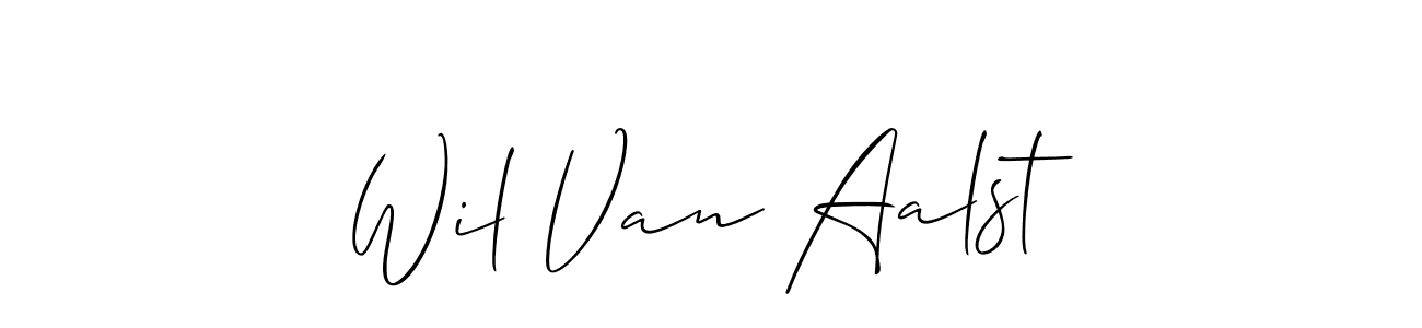 Create a beautiful signature design for name Wil Van Aalst. With this signature (Allison_Script) fonts, you can make a handwritten signature for free. Wil Van Aalst signature style 2 images and pictures png