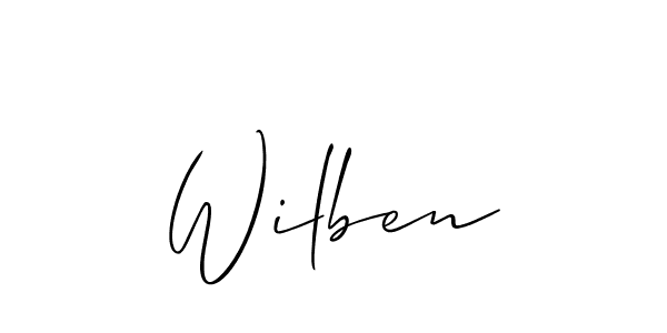 Also we have Wilben name is the best signature style. Create professional handwritten signature collection using Allison_Script autograph style. Wilben signature style 2 images and pictures png