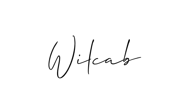 How to Draw Wilcab signature style? Allison_Script is a latest design signature styles for name Wilcab. Wilcab signature style 2 images and pictures png