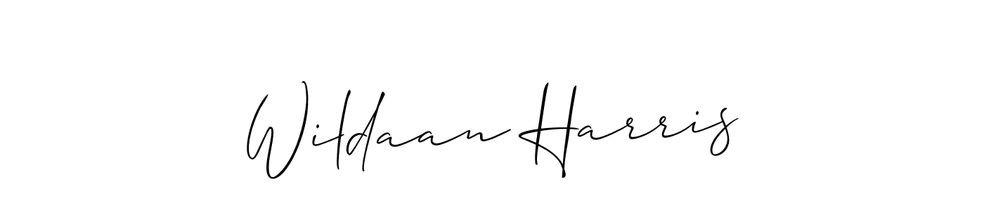 if you are searching for the best signature style for your name Wildaan Harris. so please give up your signature search. here we have designed multiple signature styles  using Allison_Script. Wildaan Harris signature style 2 images and pictures png