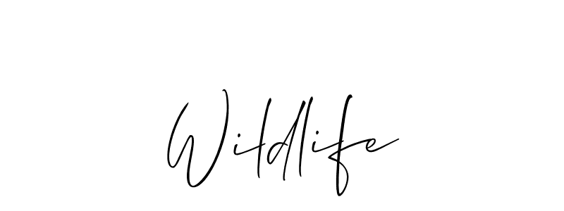 Also You can easily find your signature by using the search form. We will create Wildlife name handwritten signature images for you free of cost using Allison_Script sign style. Wildlife signature style 2 images and pictures png