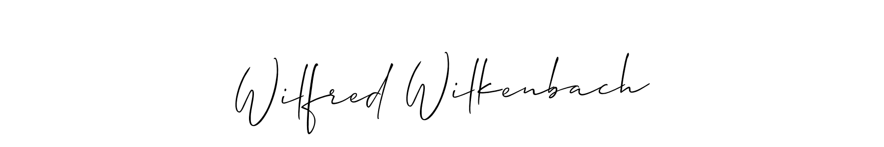 Make a beautiful signature design for name Wilfred Wilkenbach. With this signature (Allison_Script) style, you can create a handwritten signature for free. Wilfred Wilkenbach signature style 2 images and pictures png