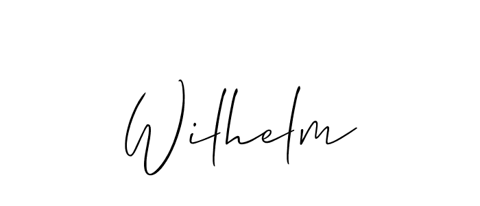 How to make Wilhelm signature? Allison_Script is a professional autograph style. Create handwritten signature for Wilhelm name. Wilhelm signature style 2 images and pictures png