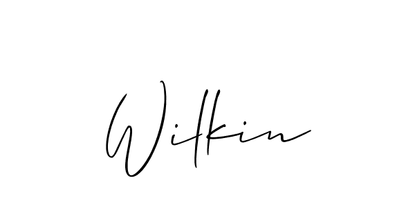 Wilkin stylish signature style. Best Handwritten Sign (Allison_Script) for my name. Handwritten Signature Collection Ideas for my name Wilkin. Wilkin signature style 2 images and pictures png