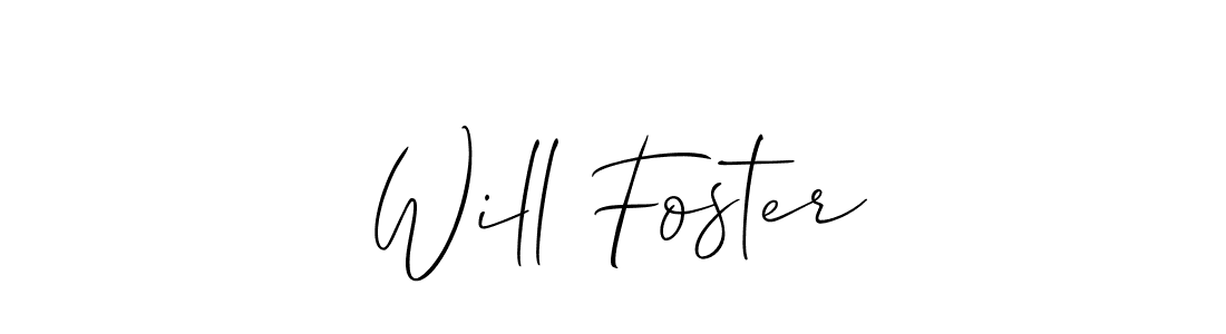 You should practise on your own different ways (Allison_Script) to write your name (Will Foster) in signature. don't let someone else do it for you. Will Foster signature style 2 images and pictures png
