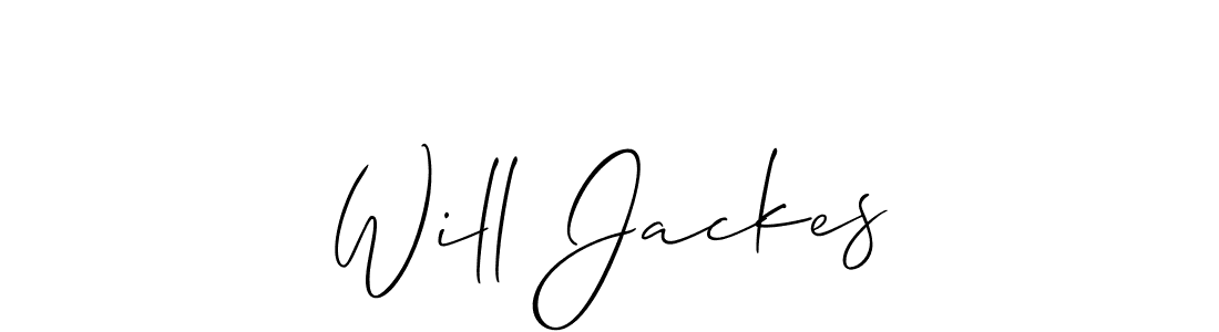 Use a signature maker to create a handwritten signature online. With this signature software, you can design (Allison_Script) your own signature for name Will Jackes. Will Jackes signature style 2 images and pictures png