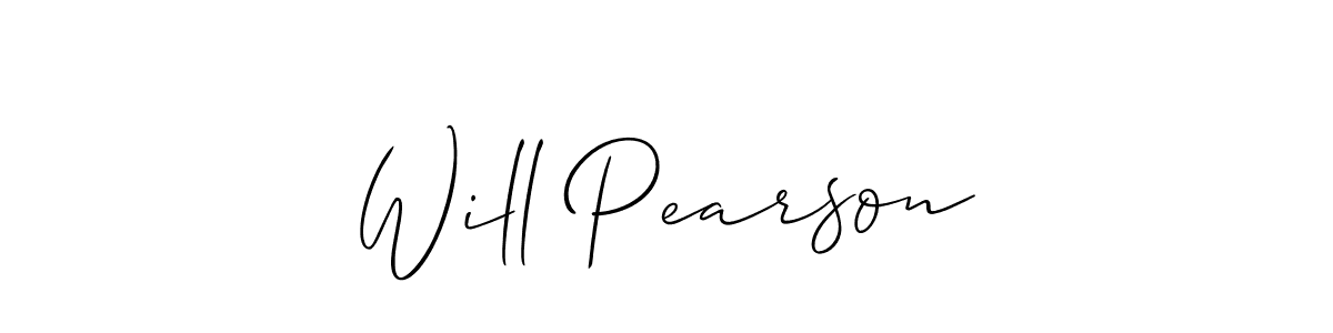 Make a beautiful signature design for name Will Pearson. With this signature (Allison_Script) style, you can create a handwritten signature for free. Will Pearson signature style 2 images and pictures png