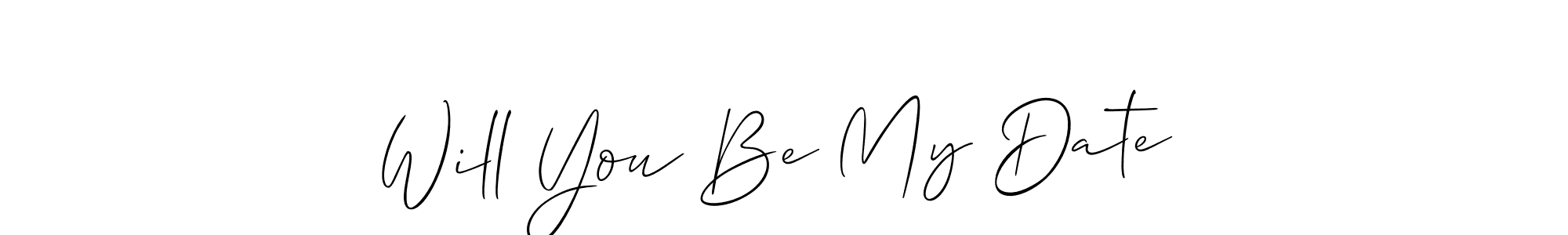 Check out images of Autograph of Will You Be My Date  name. Actor Will You Be My Date  Signature Style. Allison_Script is a professional sign style online. Will You Be My Date  signature style 2 images and pictures png