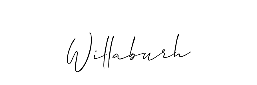 Once you've used our free online signature maker to create your best signature Allison_Script style, it's time to enjoy all of the benefits that Willaburh name signing documents. Willaburh signature style 2 images and pictures png