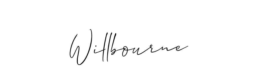 Also we have Willbourne name is the best signature style. Create professional handwritten signature collection using Allison_Script autograph style. Willbourne signature style 2 images and pictures png