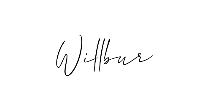 Use a signature maker to create a handwritten signature online. With this signature software, you can design (Allison_Script) your own signature for name Willbur. Willbur signature style 2 images and pictures png