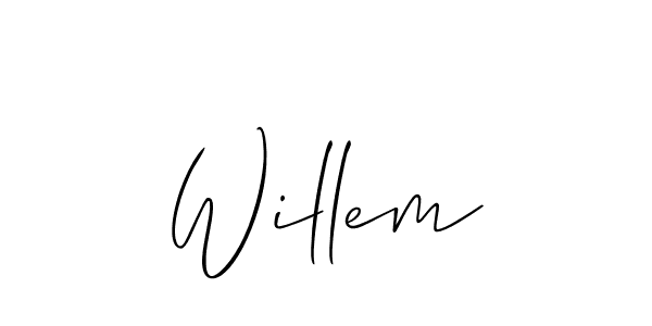 How to make Willem signature? Allison_Script is a professional autograph style. Create handwritten signature for Willem name. Willem signature style 2 images and pictures png