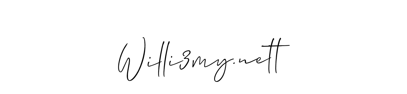 How to Draw Willi3my.nett signature style? Allison_Script is a latest design signature styles for name Willi3my.nett. Willi3my.nett signature style 2 images and pictures png