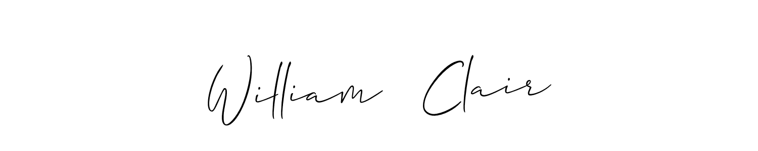 How to Draw William   Clair signature style? Allison_Script is a latest design signature styles for name William   Clair. William   Clair signature style 2 images and pictures png