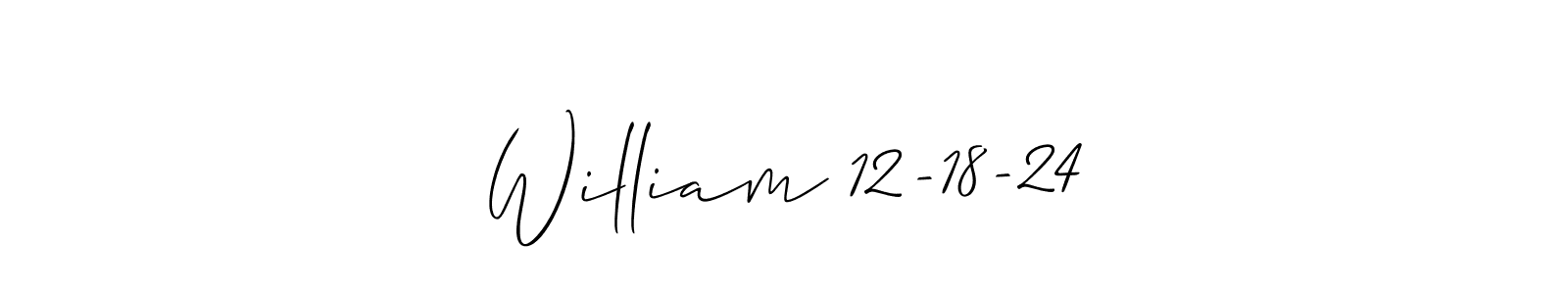 Best and Professional Signature Style for William 12-18-24. Allison_Script Best Signature Style Collection. William 12-18-24 signature style 2 images and pictures png