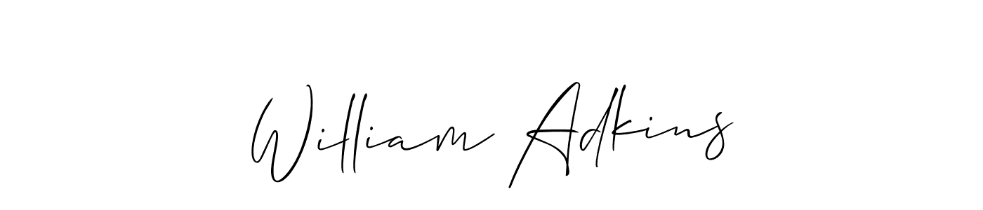 William Adkins stylish signature style. Best Handwritten Sign (Allison_Script) for my name. Handwritten Signature Collection Ideas for my name William Adkins. William Adkins signature style 2 images and pictures png