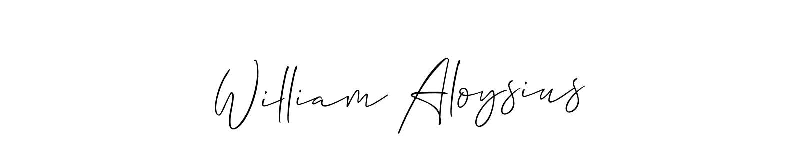 Make a short William Aloysius signature style. Manage your documents anywhere anytime using Allison_Script. Create and add eSignatures, submit forms, share and send files easily. William Aloysius signature style 2 images and pictures png