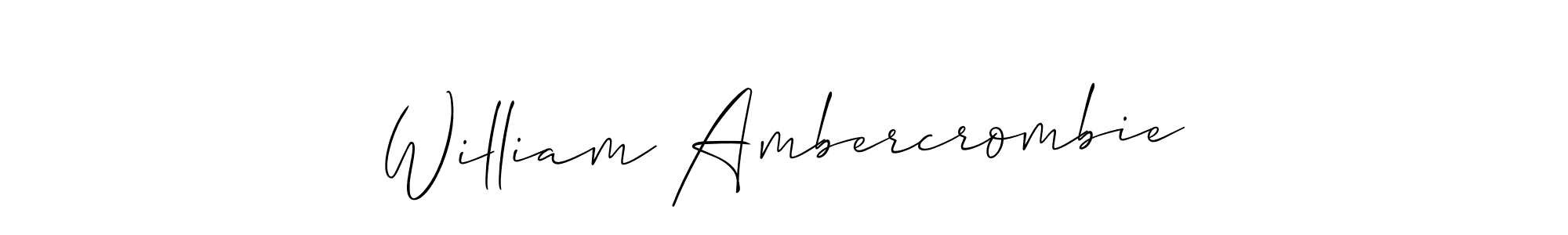 Use a signature maker to create a handwritten signature online. With this signature software, you can design (Allison_Script) your own signature for name William Ambercrombie. William Ambercrombie signature style 2 images and pictures png