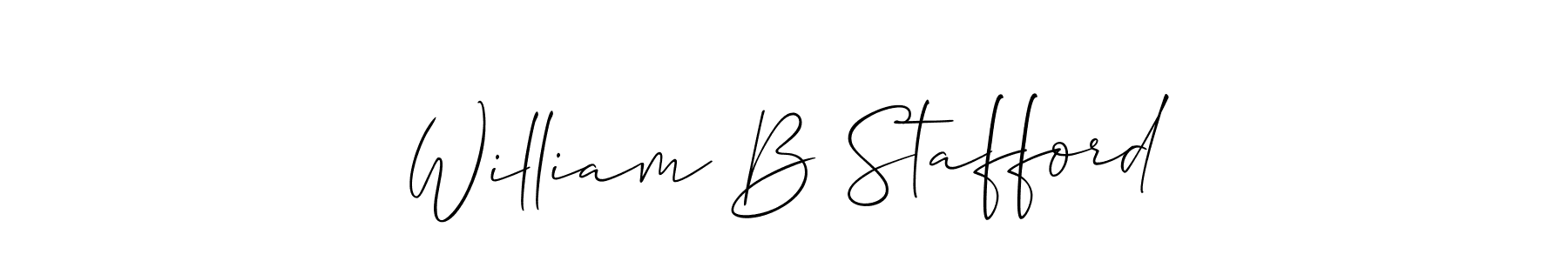 Best and Professional Signature Style for William B Stafford. Allison_Script Best Signature Style Collection. William B Stafford signature style 2 images and pictures png