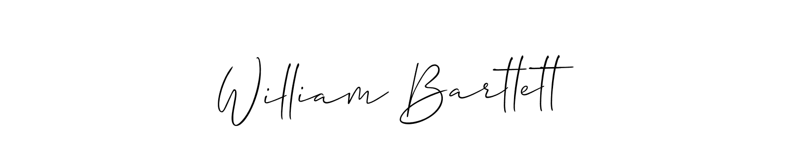 Also You can easily find your signature by using the search form. We will create William Bartlett name handwritten signature images for you free of cost using Allison_Script sign style. William Bartlett signature style 2 images and pictures png