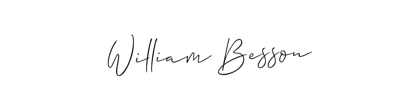 This is the best signature style for the William Besson name. Also you like these signature font (Allison_Script). Mix name signature. William Besson signature style 2 images and pictures png