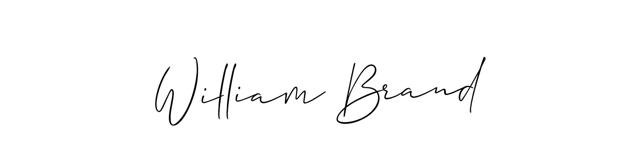 How to make William Brand signature? Allison_Script is a professional autograph style. Create handwritten signature for William Brand name. William Brand signature style 2 images and pictures png