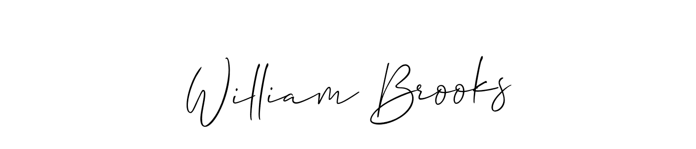 Allison_Script is a professional signature style that is perfect for those who want to add a touch of class to their signature. It is also a great choice for those who want to make their signature more unique. Get William Brooks name to fancy signature for free. William Brooks signature style 2 images and pictures png