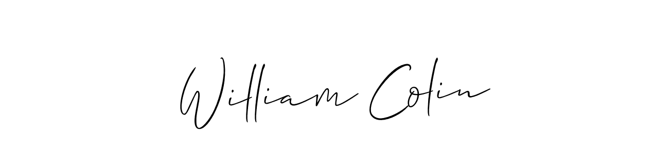 Also we have William Colin name is the best signature style. Create professional handwritten signature collection using Allison_Script autograph style. William Colin signature style 2 images and pictures png