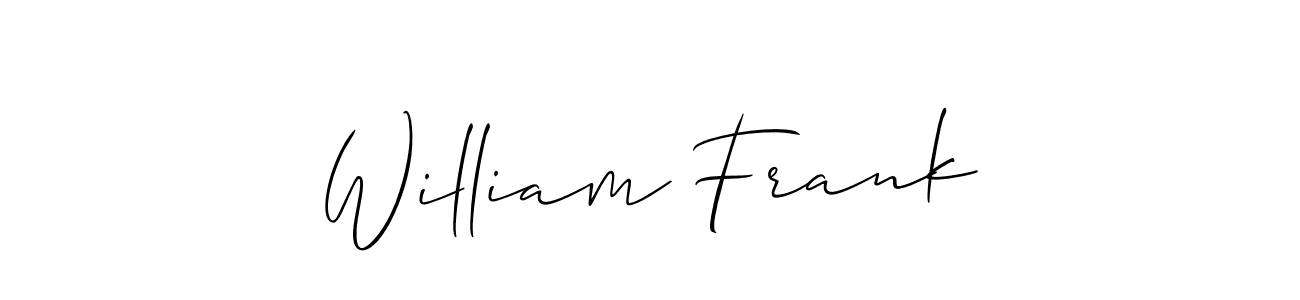 if you are searching for the best signature style for your name William Frank. so please give up your signature search. here we have designed multiple signature styles  using Allison_Script. William Frank signature style 2 images and pictures png