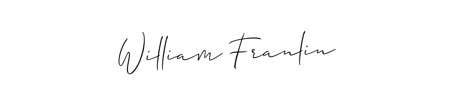 Once you've used our free online signature maker to create your best signature Allison_Script style, it's time to enjoy all of the benefits that William Franlin name signing documents. William Franlin signature style 2 images and pictures png
