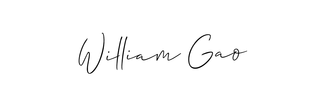 Make a beautiful signature design for name William Gao. Use this online signature maker to create a handwritten signature for free. William Gao signature style 2 images and pictures png