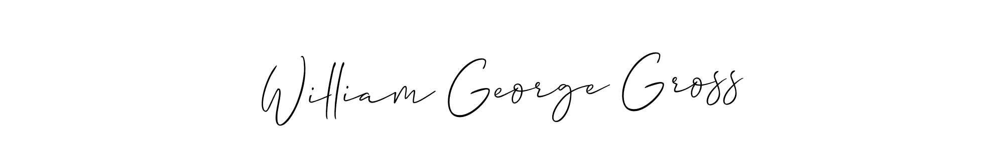 This is the best signature style for the William George Gross name. Also you like these signature font (Allison_Script). Mix name signature. William George Gross signature style 2 images and pictures png