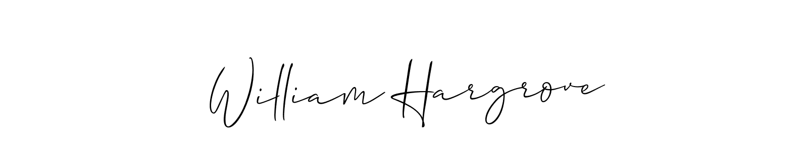 How to make William Hargrove signature? Allison_Script is a professional autograph style. Create handwritten signature for William Hargrove name. William Hargrove signature style 2 images and pictures png