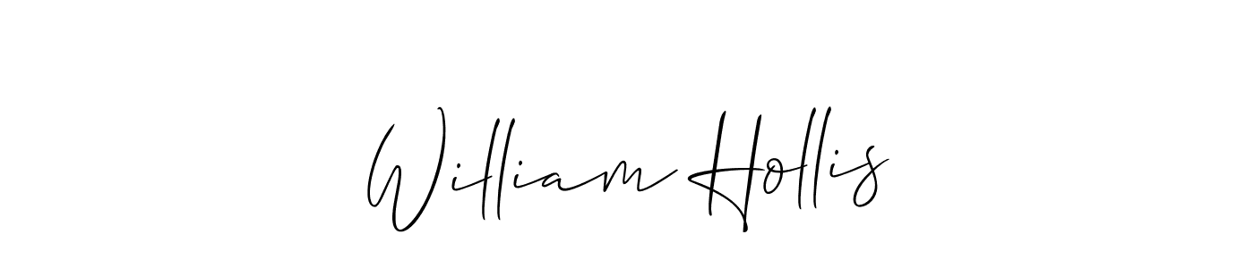 if you are searching for the best signature style for your name William Hollis. so please give up your signature search. here we have designed multiple signature styles  using Allison_Script. William Hollis signature style 2 images and pictures png