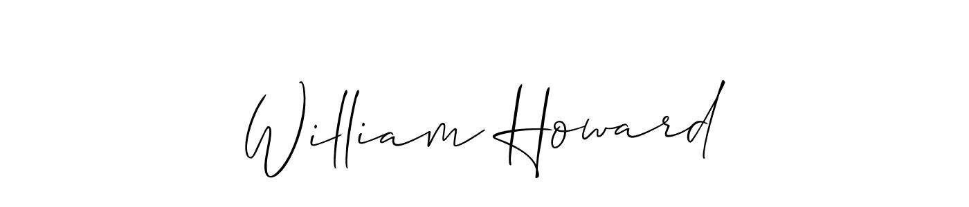 Create a beautiful signature design for name William Howard. With this signature (Allison_Script) fonts, you can make a handwritten signature for free. William Howard signature style 2 images and pictures png