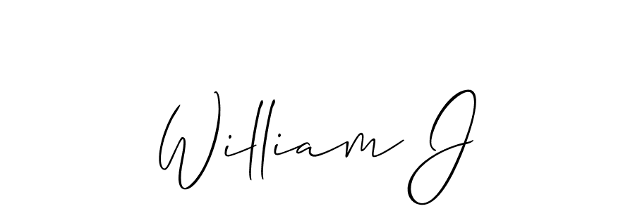 Also You can easily find your signature by using the search form. We will create William J name handwritten signature images for you free of cost using Allison_Script sign style. William J signature style 2 images and pictures png