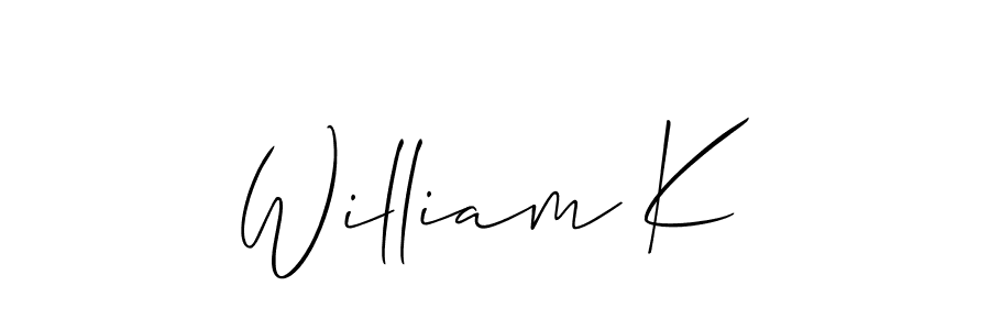 Also we have William K name is the best signature style. Create professional handwritten signature collection using Allison_Script autograph style. William K signature style 2 images and pictures png