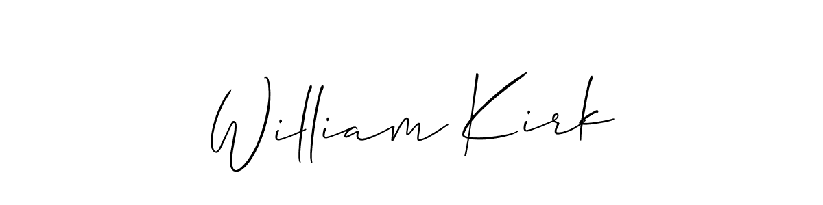 Also we have William Kirk name is the best signature style. Create professional handwritten signature collection using Allison_Script autograph style. William Kirk signature style 2 images and pictures png