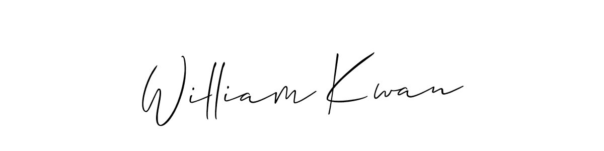 Make a beautiful signature design for name William Kwan. With this signature (Allison_Script) style, you can create a handwritten signature for free. William Kwan signature style 2 images and pictures png