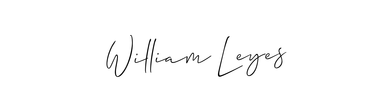 Make a beautiful signature design for name William Leyes. Use this online signature maker to create a handwritten signature for free. William Leyes signature style 2 images and pictures png