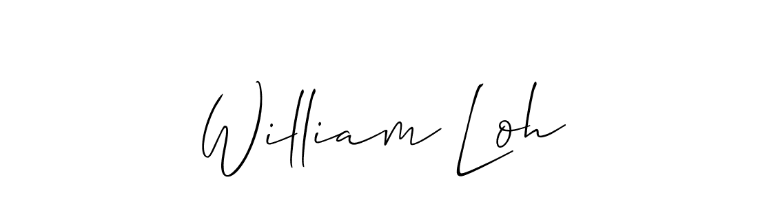 Create a beautiful signature design for name William Loh. With this signature (Allison_Script) fonts, you can make a handwritten signature for free. William Loh signature style 2 images and pictures png