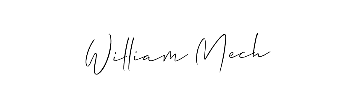 Make a beautiful signature design for name William Mech. With this signature (Allison_Script) style, you can create a handwritten signature for free. William Mech signature style 2 images and pictures png