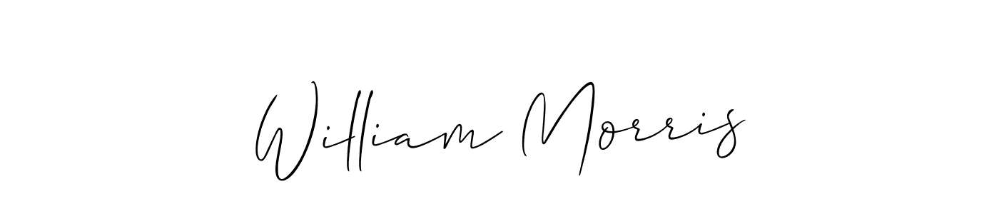 How to make William Morris signature? Allison_Script is a professional autograph style. Create handwritten signature for William Morris name. William Morris signature style 2 images and pictures png