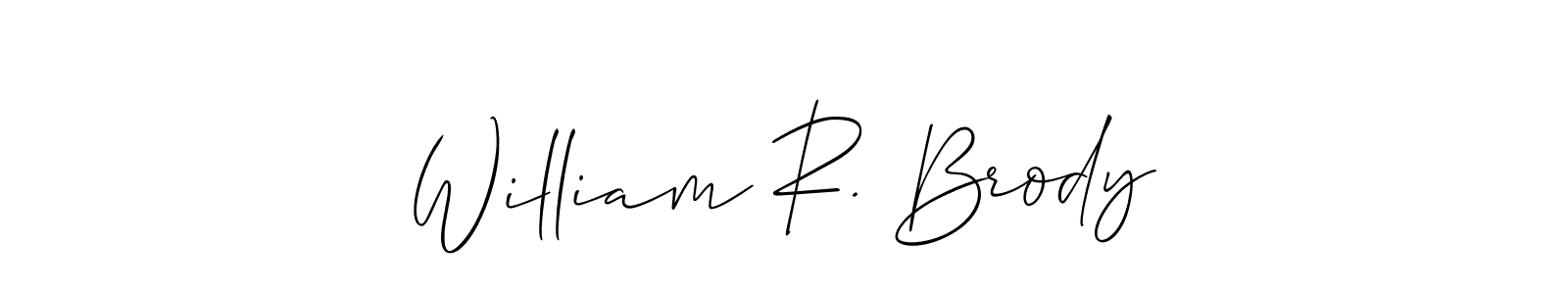Once you've used our free online signature maker to create your best signature Allison_Script style, it's time to enjoy all of the benefits that William R. Brody name signing documents. William R. Brody signature style 2 images and pictures png
