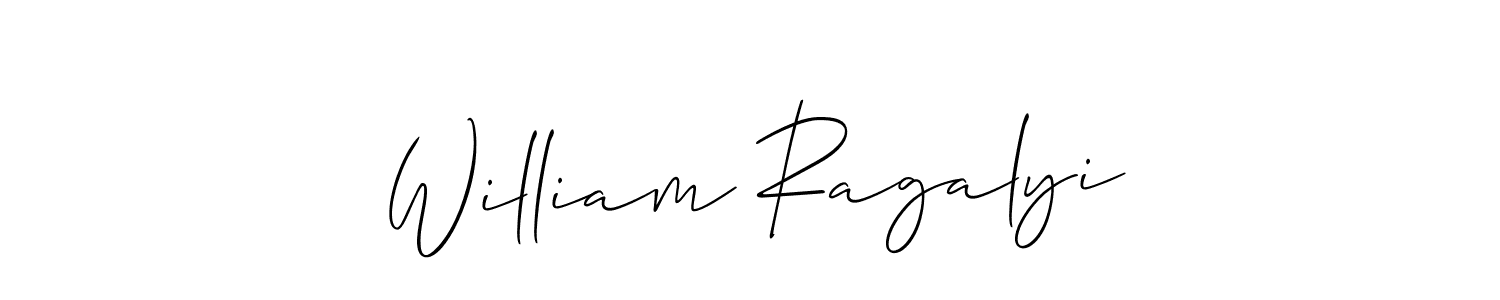 Best and Professional Signature Style for William Ragalyi. Allison_Script Best Signature Style Collection. William Ragalyi signature style 2 images and pictures png
