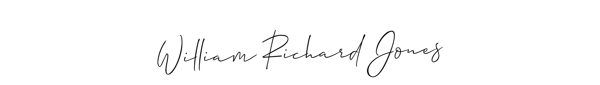 Also You can easily find your signature by using the search form. We will create William Richard Jones name handwritten signature images for you free of cost using Allison_Script sign style. William Richard Jones signature style 2 images and pictures png
