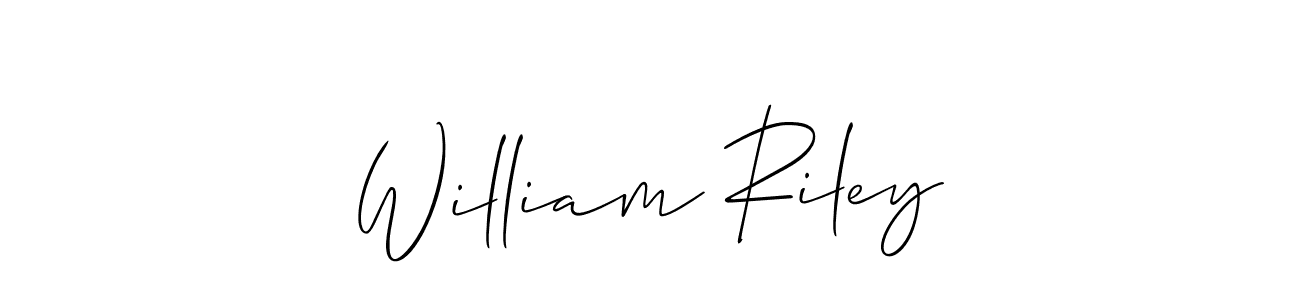 You should practise on your own different ways (Allison_Script) to write your name (William Riley) in signature. don't let someone else do it for you. William Riley signature style 2 images and pictures png