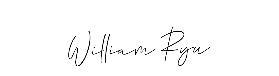 It looks lik you need a new signature style for name William Ryu. Design unique handwritten (Allison_Script) signature with our free signature maker in just a few clicks. William Ryu signature style 2 images and pictures png